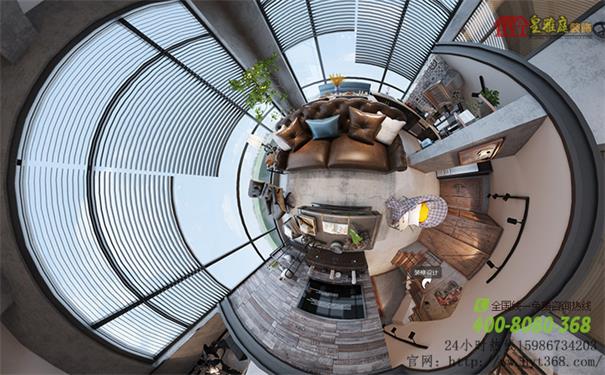 复式楼工业风360全景效果图