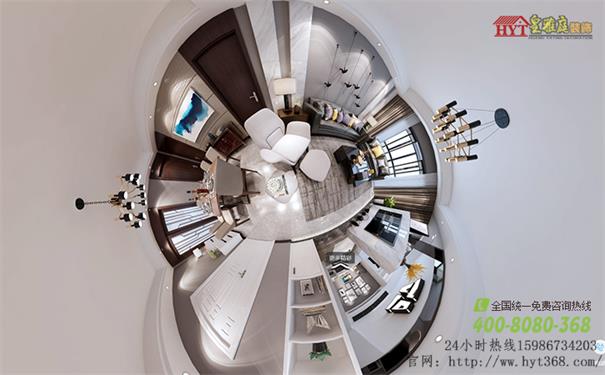 领航城现代简约360全景效果图
