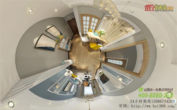 北欧风格360全景效果图小清新装修案例