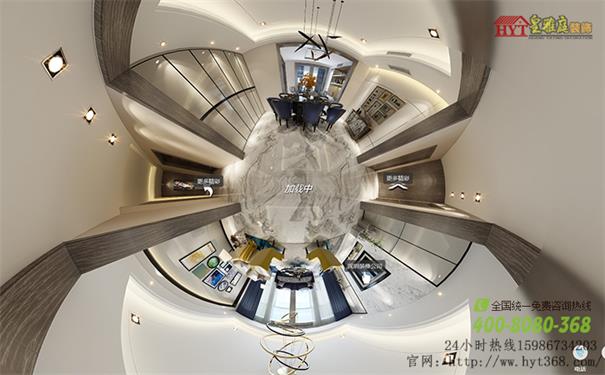 现代720全景装修效果图