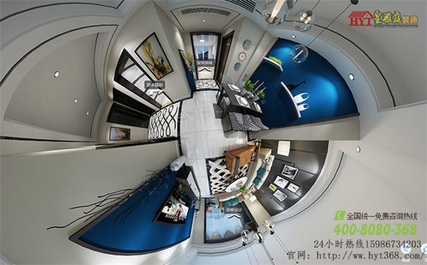 简约精装720全景效果图
